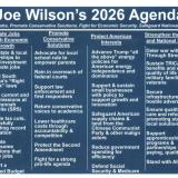 Rep. Joe Wilson 2026 Legislative Agenda 