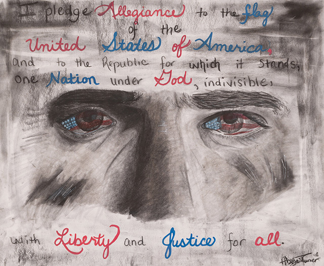 2020 Congressional Art Contest winner "Through a Hero's Eyes" by Abigail Turner